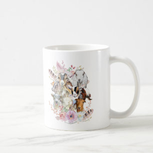 GOATs   Watercolor Goat Portraits GetYerGoat™ Coffee Mug