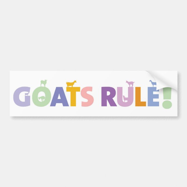 GOATSRULE.CR BUMPER STICKER (Front)