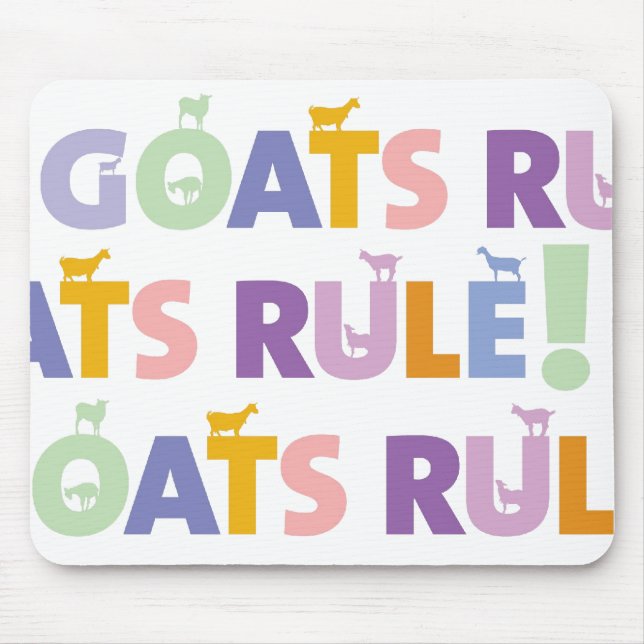 GOATSRULE.CR, GOATSRULE.CR, GOATSRULE.CR MOUSE MAT (Front)