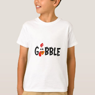 Gobble Funny Thanksgiving Turkey Feast  T-Shirt