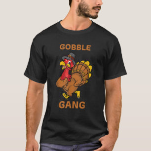 Gobble Gang Turkey Trot Thanksgiving Day Run Match T-Shirt
