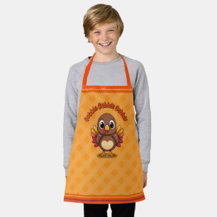 Gobble Gobble Gobble Thanksgiving apron