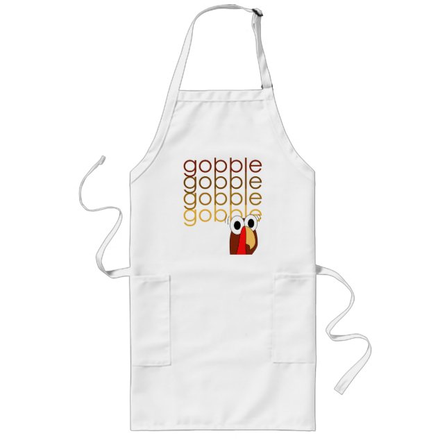 Gobble Gobble Gobble Turkey Apron (Front)