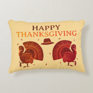 Gobble Gobble Thanksgiving Accent Pillow