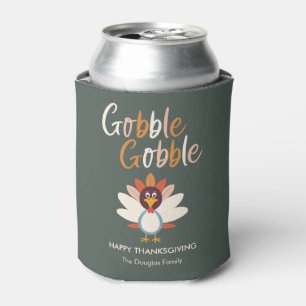 Gobble Gobble Thanksgiving Party Favours Can Cooler