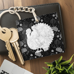 Gobble Gobble Till You Wobble Funny Thanksgiving Key Ring