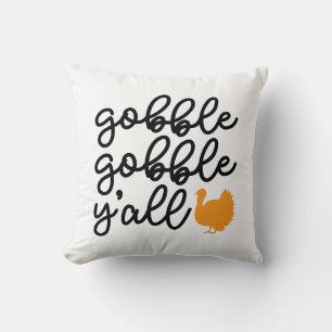 Gobble Gobble Y'all with Turkey Cushion