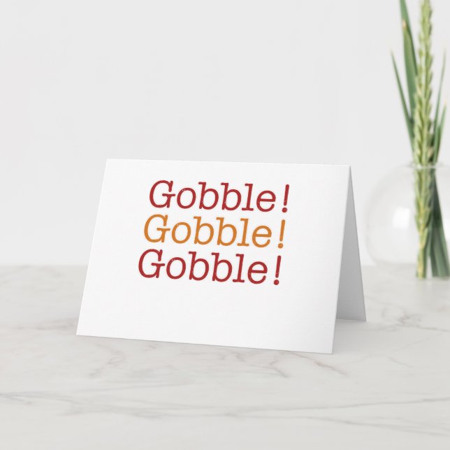 gobble holiday card (Front)