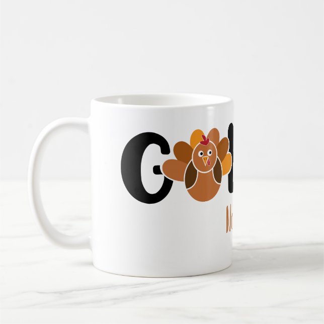 Gobble Personalised Coffee Mug (Left)