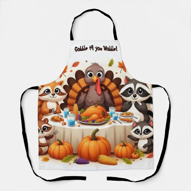 Gobble til we Wobble Apron (Front)