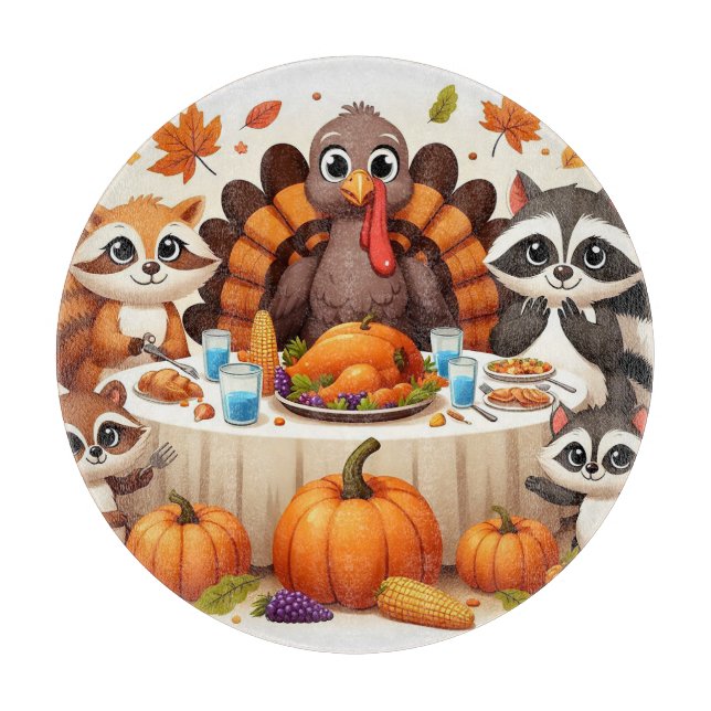 Gobble til we Wobble Cutting Board (Front)