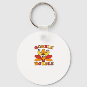 Gobble til you wobble, Thanksgiving, Gobble, Thank Key Ring
