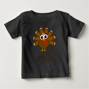 Gobble till you wobble Thanksgiving funny turkey Baby T-Shirt