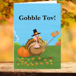 Gobble Tov! Turkey Taking a Selfie with Menorah Card<br><div class="desc">This cute Thanksgiving Turkey is taking a selfie with a Menorah for a Thanksgivukkah celebration.</div>
