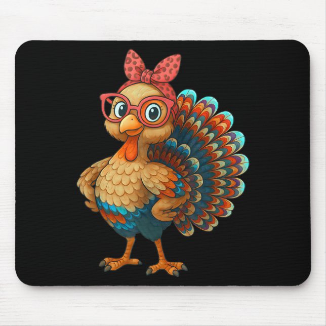 Gobble Turkey Day Happy Thanksgiving For Toddlers  Mouse Mat (Front)