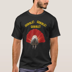 Gobble Turkey Thanksgiving African Grey Parrot T-Shirt