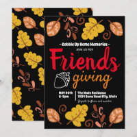 Gobble Up Friendsgiving Leaf Pattern