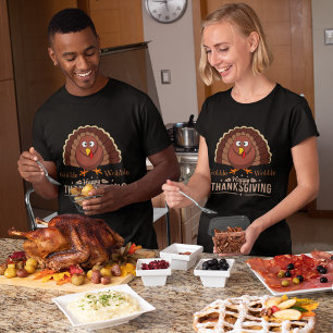 Gobble wobble happy thanksgiving cute T-Shirt