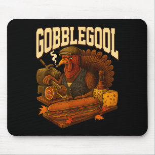 Gobbol Turkey Gobble Gool Thanksgiving Retro  Mouse Mat