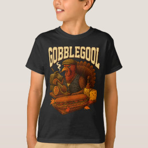 Gobbol Turkey Gobble Gool Thanksgiving Retro T-Shirt