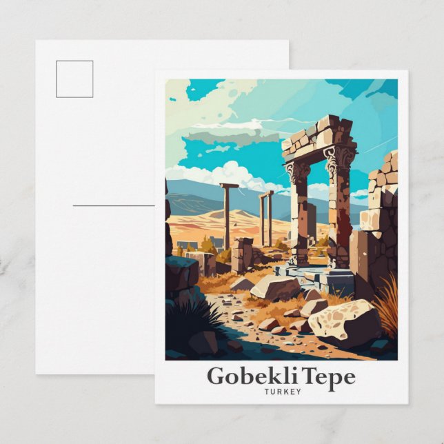 Gobekli Tepe Sanliurfa Turkey Travel Postcard (Front/Back)