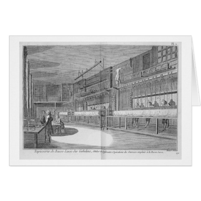 Gobelin workshops, from the 'Encyclopaedia' by (Front Horizontal)