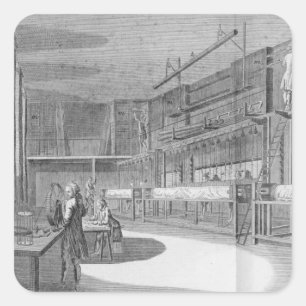 Gobelin workshops, from the 'Encyclopaedia' by Den Square Sticker