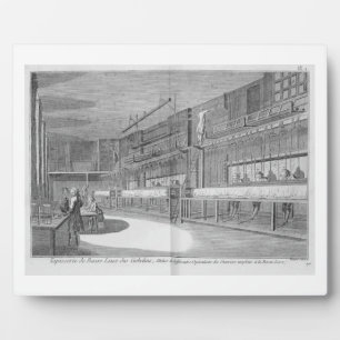 Gobelin workshops, from the 'Encyclopaedia' by Plaque