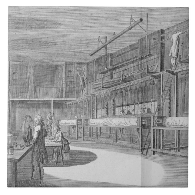 Gobelin workshops, from the 'Encyclopaedia' by Tile (Front)