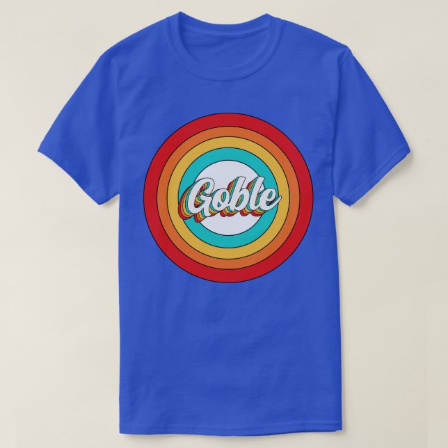 Goble Name Shirt Vintage Goble Circle (Design Front)