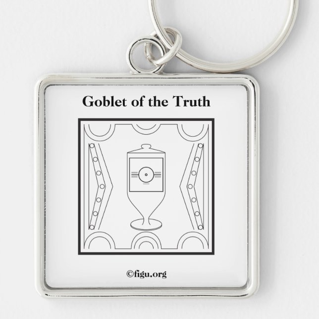 Goblet of the Truth Symbol  Key Ring (Front)