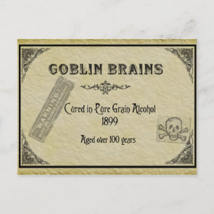Goblin Brains Recipe Card