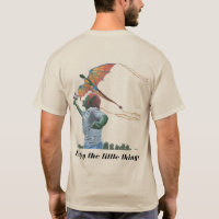 Goblin Child Flying Dragon Kite Fantasy T-Shirt