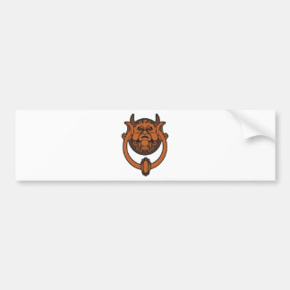 Goblin Door Knocker Bumper Sticker