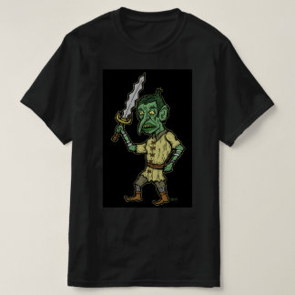 Goblin fighter with wavy sword T-Shirt