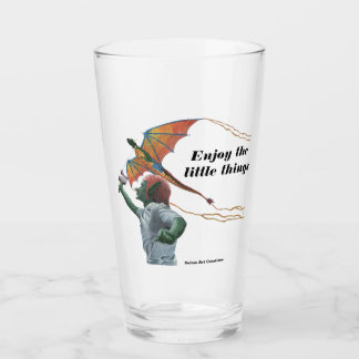 Goblin Flying Dragon Kite Fantasy Drinking Glass