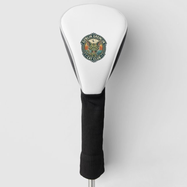 Goblin Gremlin Cat Cute Kitty Design - Goblin Grem Golf Head Cover (Front)