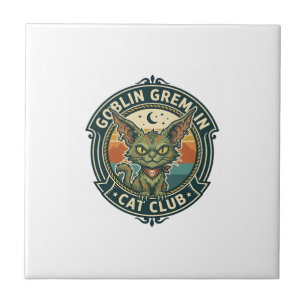 Goblin Gremlin Cat Cute Kitty Design - Goblin Grem Tile