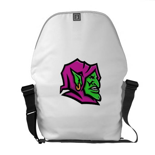 Image of Goblin Head Mascot Commuter Bag