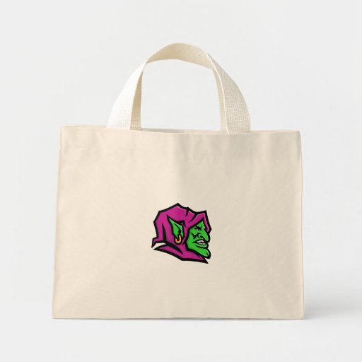 Image of Goblin Head Mascot Mini Tote Bag