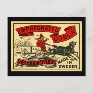 Goblin is Enceinte Postcard