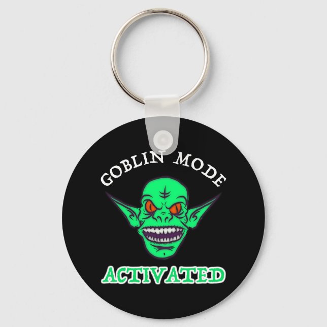 Goblin Mode Activated Key Ring (Front)
