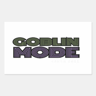 Goblin Mode Circa 2022 Rectangular Sticker