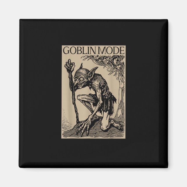 Goblin Mode Goblincore Fairycore Mediaeval Grunge  Magnet (Front)