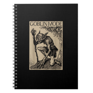 Goblin Mode Goblincore Fairycore Mediaeval Grunge  Notebook