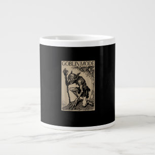 Goblin Mode Goblincore Fairycore Medieval Grunge A Large Coffee Mug