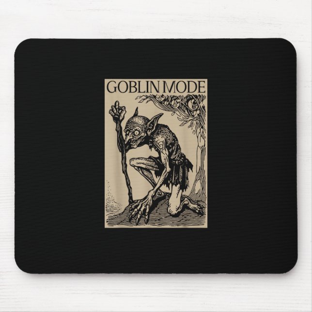 Goblin Mode Goblincore Fairycore Medieval Grunge A Mouse Mat (Front)