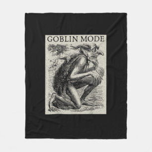 Goblin Mode Goblincore Fairycore Medieval Grunge Fleece Blanket