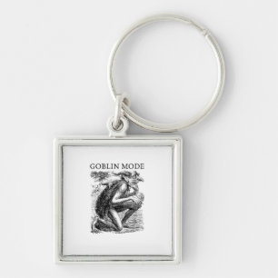 Goblin Mode Goblincore Vintage Aesthetic Funny Off Key Ring