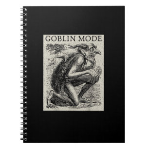 Goblin Mode Goblincore Vintage Aesthetic Funny Off Notebook